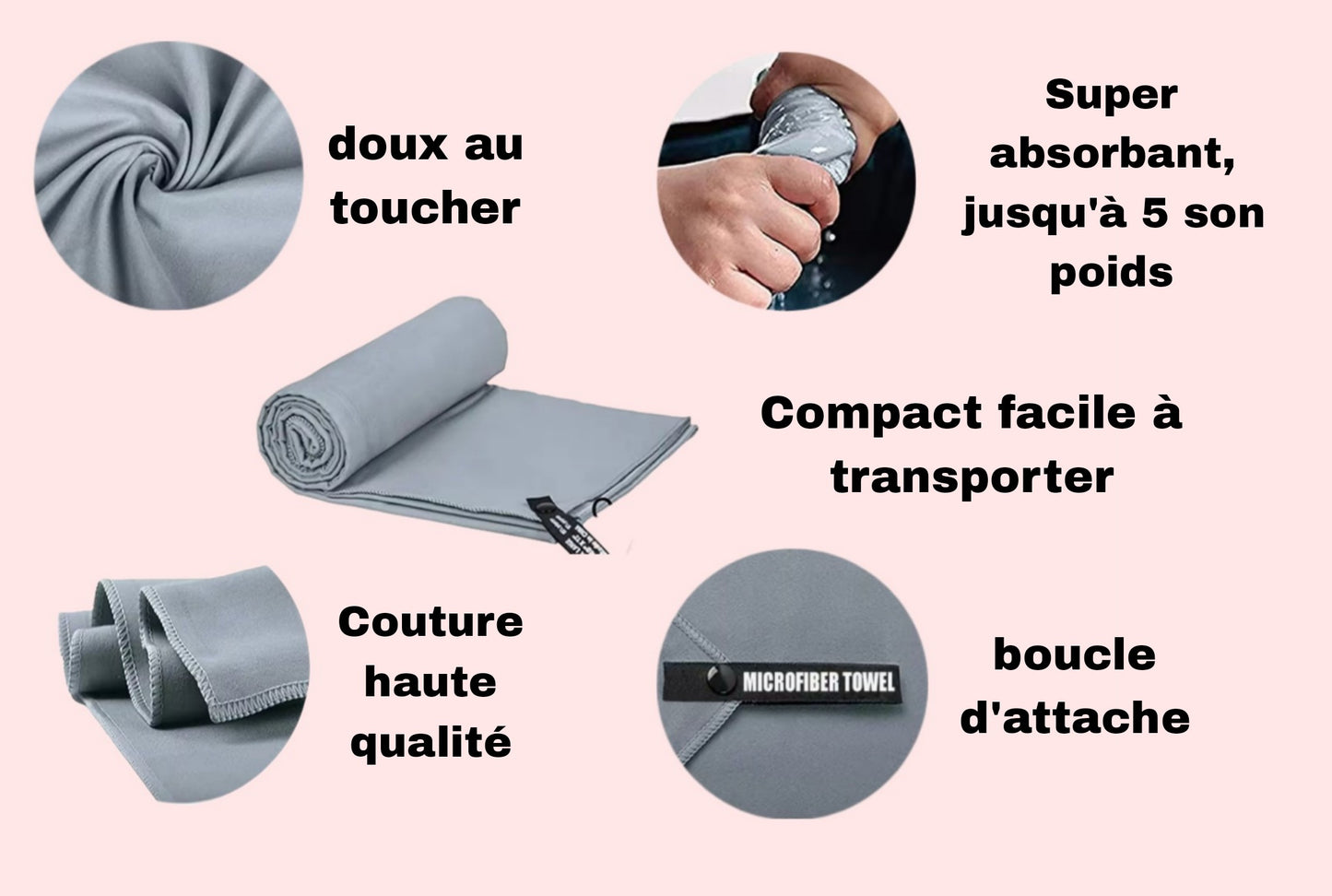 Serviette en microfibre