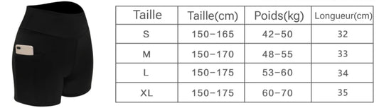 Short Push-Ups avec poche téléphone